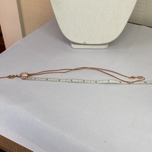 Cute Fossil tennis racket and pearl bead necklace - Picture 5 of 7